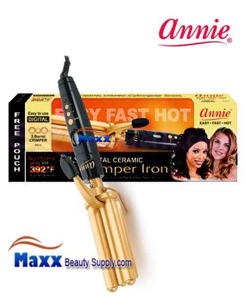 Annie #5610 Easy Digital Gold Ceramic 3 Barrel Cripmer Iron